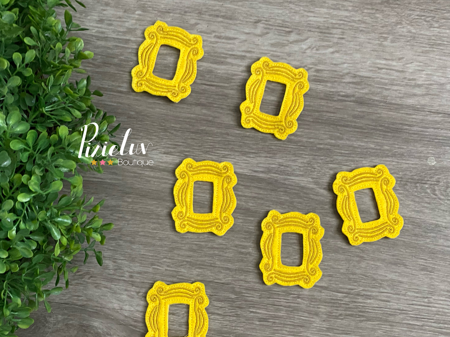 Yellow Peephole Door Frame Inspired Felties, Felt, Bow, Clip, Embellishments, Nurse/ Doctor Badge Decor- MADE TO ORDER