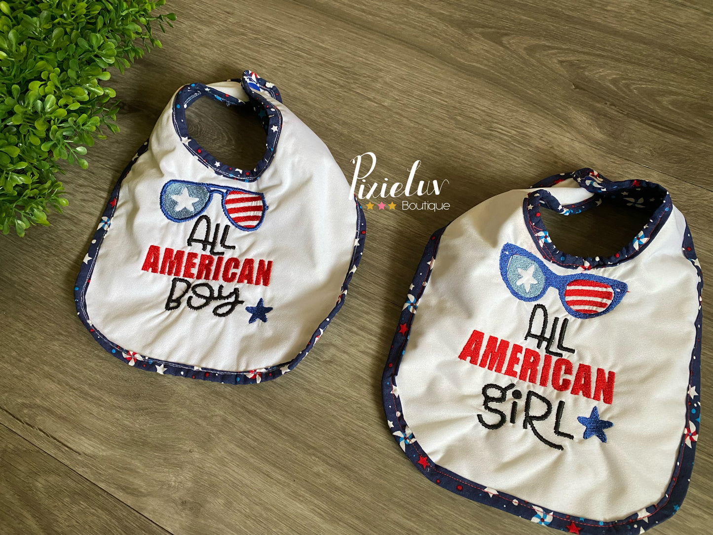 4th of July Baby Bibs, My 1st 4th of July, All American Boy/Girl Waterproof Bib- READY TO SHIP