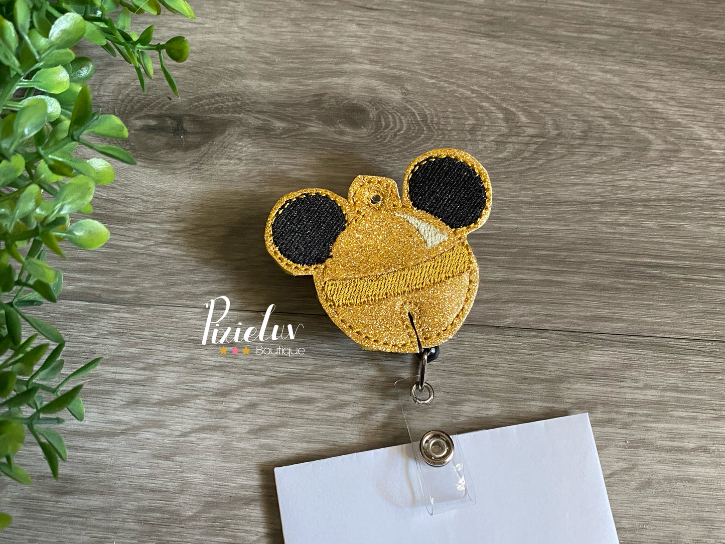 Golden Jingle Bell Mouse Inspired Felties, Felt, Bow, Clip, Embellishments, Nurse/ Doctor Badge Decor- MADE TO ORDER