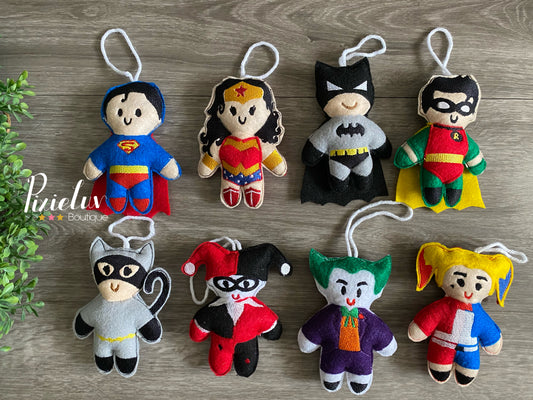 Strong Defenders, Villain Fighters, Earth Saviors Inspired Felt Plushies, Crib Mobile, Christmas Ornaments, Plush Toys- MADE TO ORDER