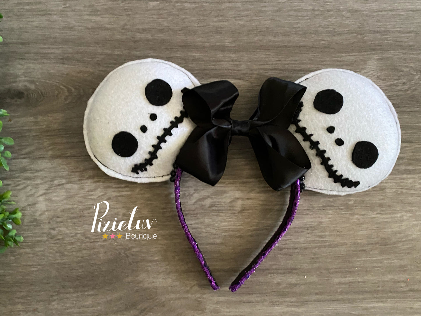 Hers and His Halloween Nightmare Inspired Magical Place Rounded Ears- READY TO SHIP