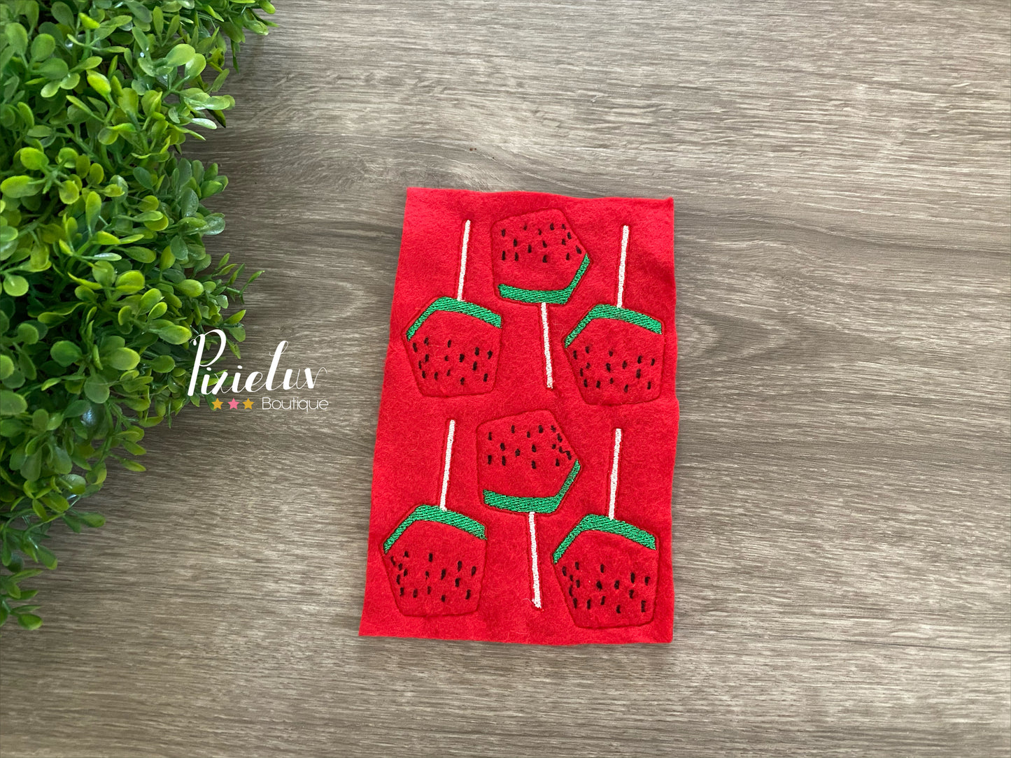 Watermelon Lollipop, Paleta de Sandia, Mexican, Latine Candy Inspired Inspired Felties, Felt, Bow, Clip, Embellishments, Nurse/ Doctor Badge Decor- MADE TO ORDER