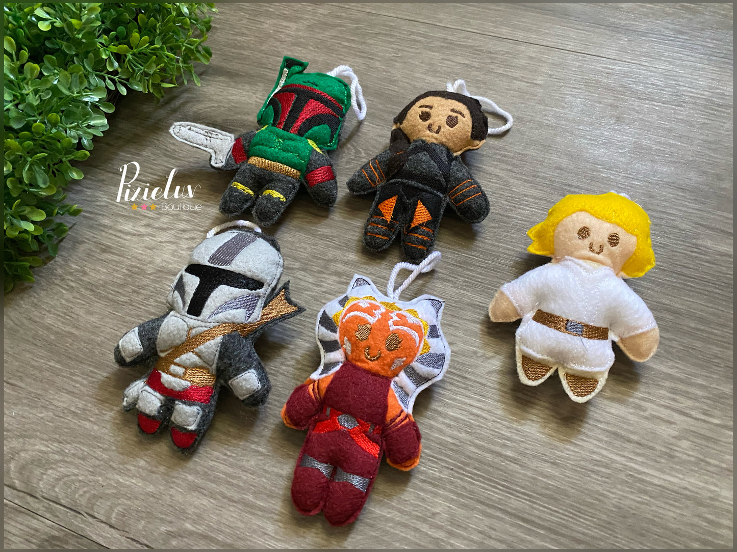 Bounty Hunter Space Battles, Galaxy Fighters Dark Side, Rebel Inspired Felt Plushies, Crib Mobile, Christmas Ornaments, Plush Toys- MADE TO ORDER