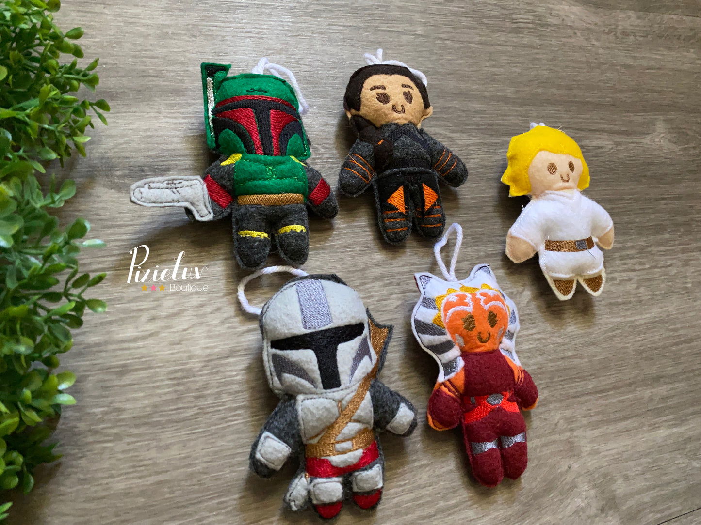 Bounty Hunter Space Battles, Galaxy Fighters Dark Side, Rebel Inspired Felt Plushies, Crib Mobile, Christmas Ornaments, Plush Toys- MADE TO ORDER