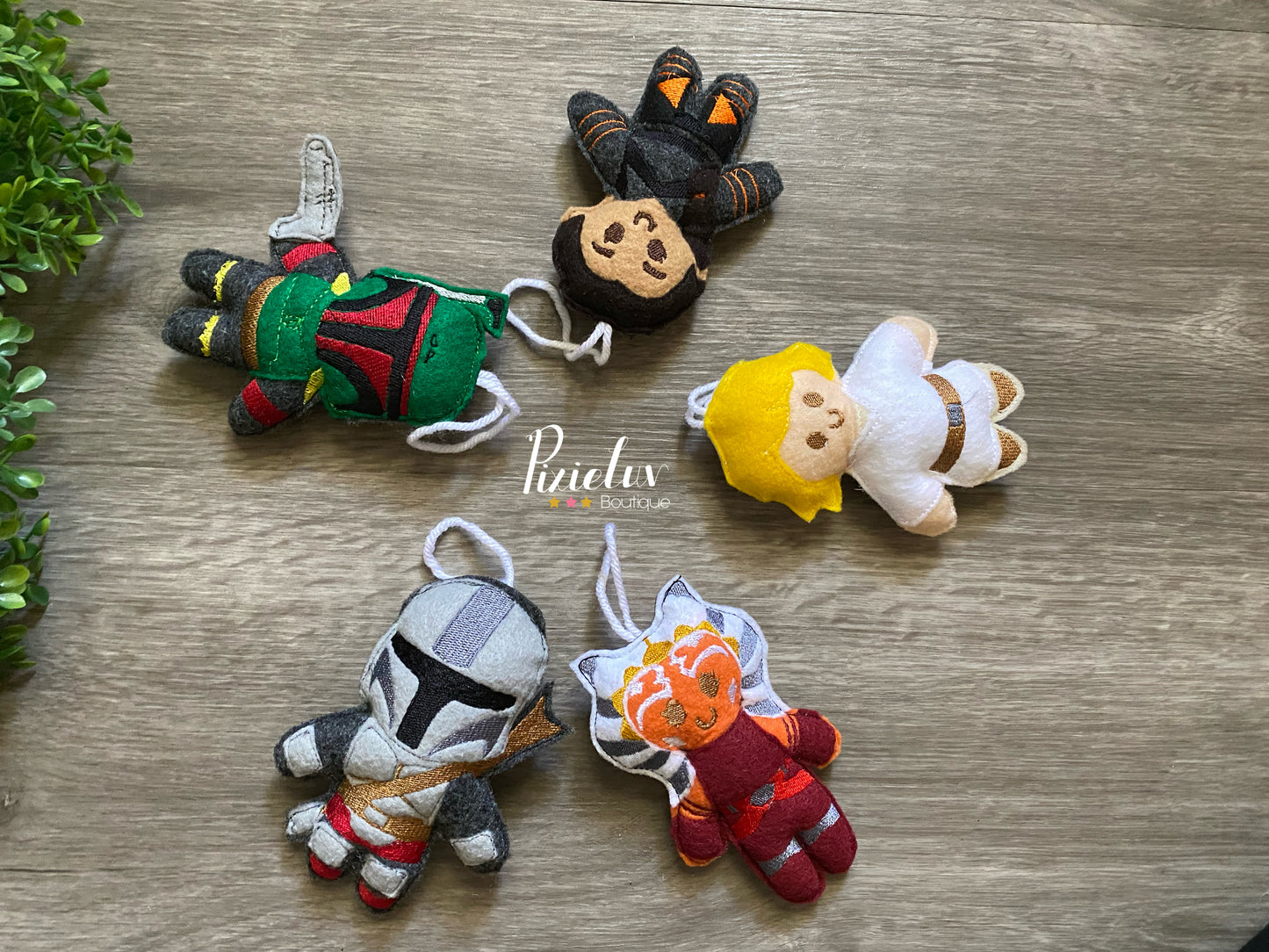 Bounty Hunter Space Battles, Galaxy Fighters Dark Side, Rebel Inspired Felt Plushies, Crib Mobile, Christmas Ornaments, Plush Toys- MADE TO ORDER