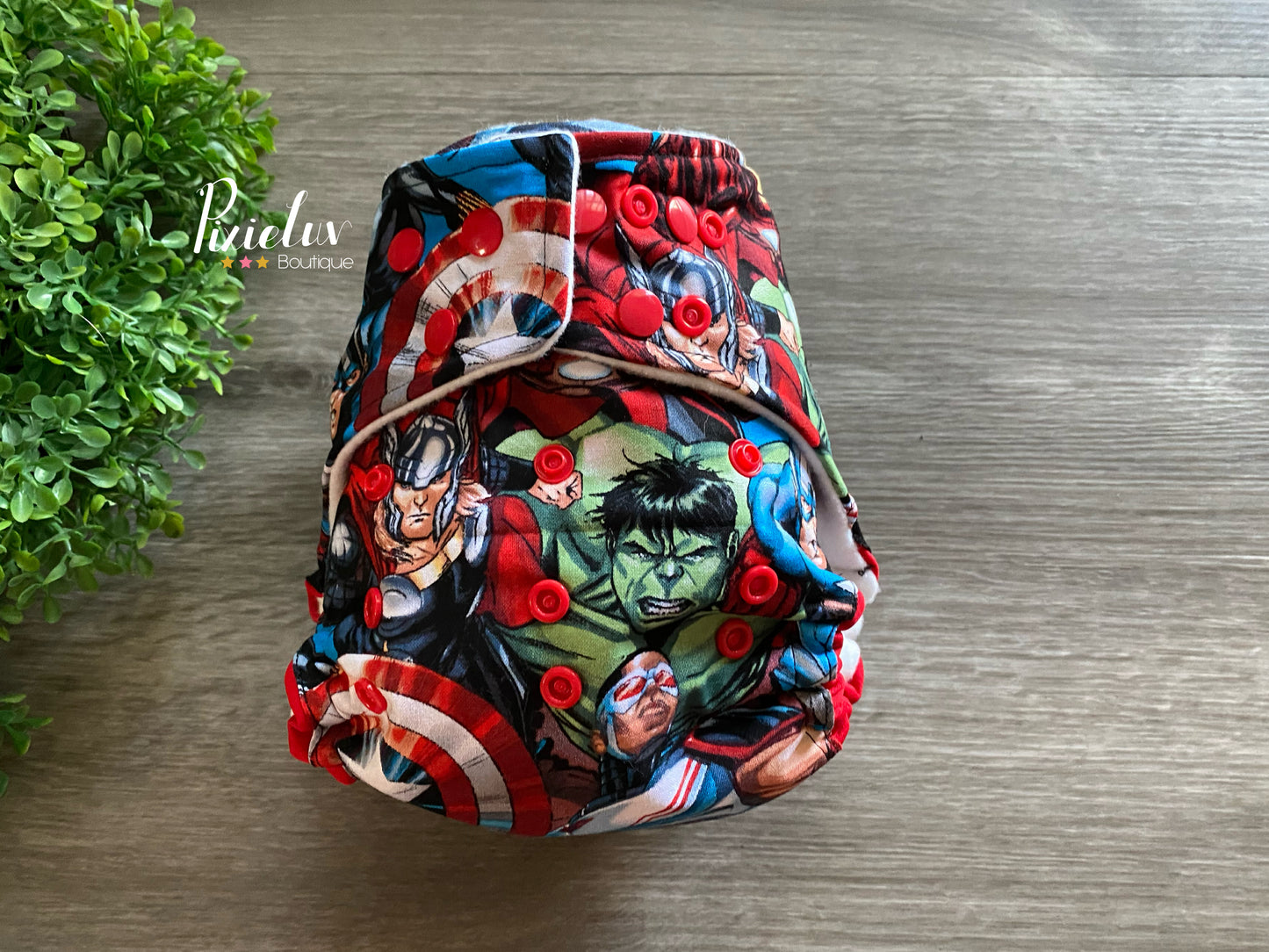 Superhero Group Avenger Inspired One Size Pocket Cloth Diaper, Everyday Use, Photoshoot- READY TO SHIP