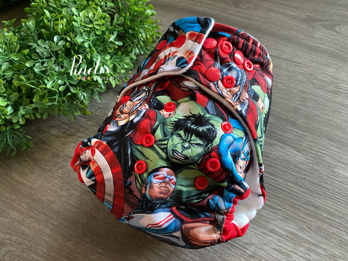 Superhero Group Avenger Inspired One Size Pocket Cloth Diaper, Everyday Use, Photoshoot- READY TO SHIP