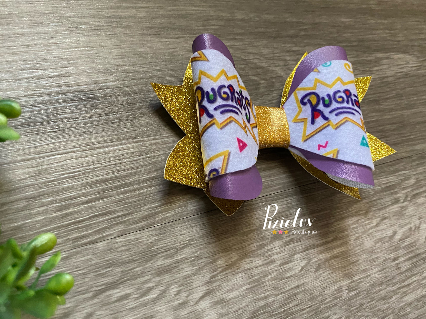 Children's Tv Show From The 90's Rugrat Inspired Hair Bow, Bow, Clip, Embellishments- READY TO SHIP