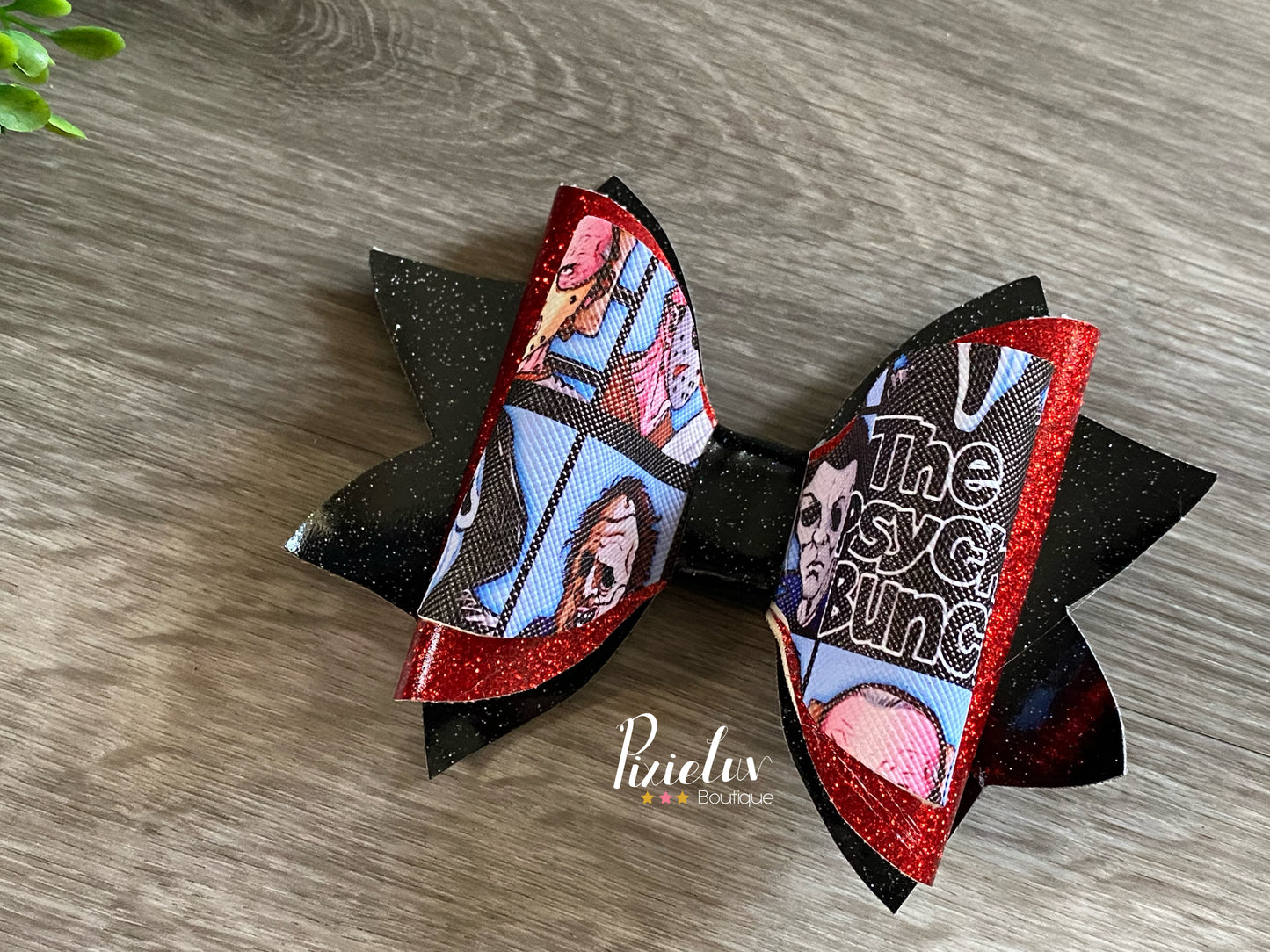 Scary Movies Characters Inspired Hair Bow, Bow, Clip, Embellishments- READY TO SHIP