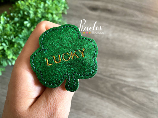 St Patricks Clover Lucky Inspired Felties, Felt, Bow, Clip, Embellishments, Nurse/ Doctor Badge Decor- MADE TO ORDER